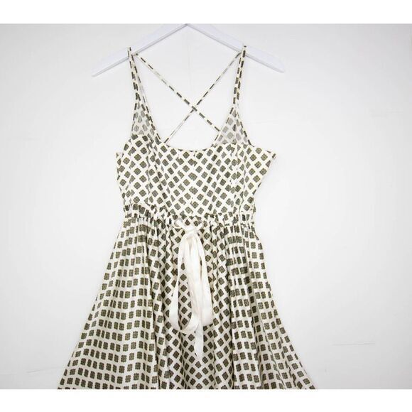 NEW Cinq à Sept 100% Silk Geneva Empire-waist Mini Dress, Ivory,  L - Picture 5 of 15